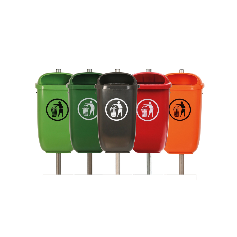 Abfallbehälter Flexi mit Säule