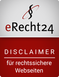 eRecht24 Disclaimer rot